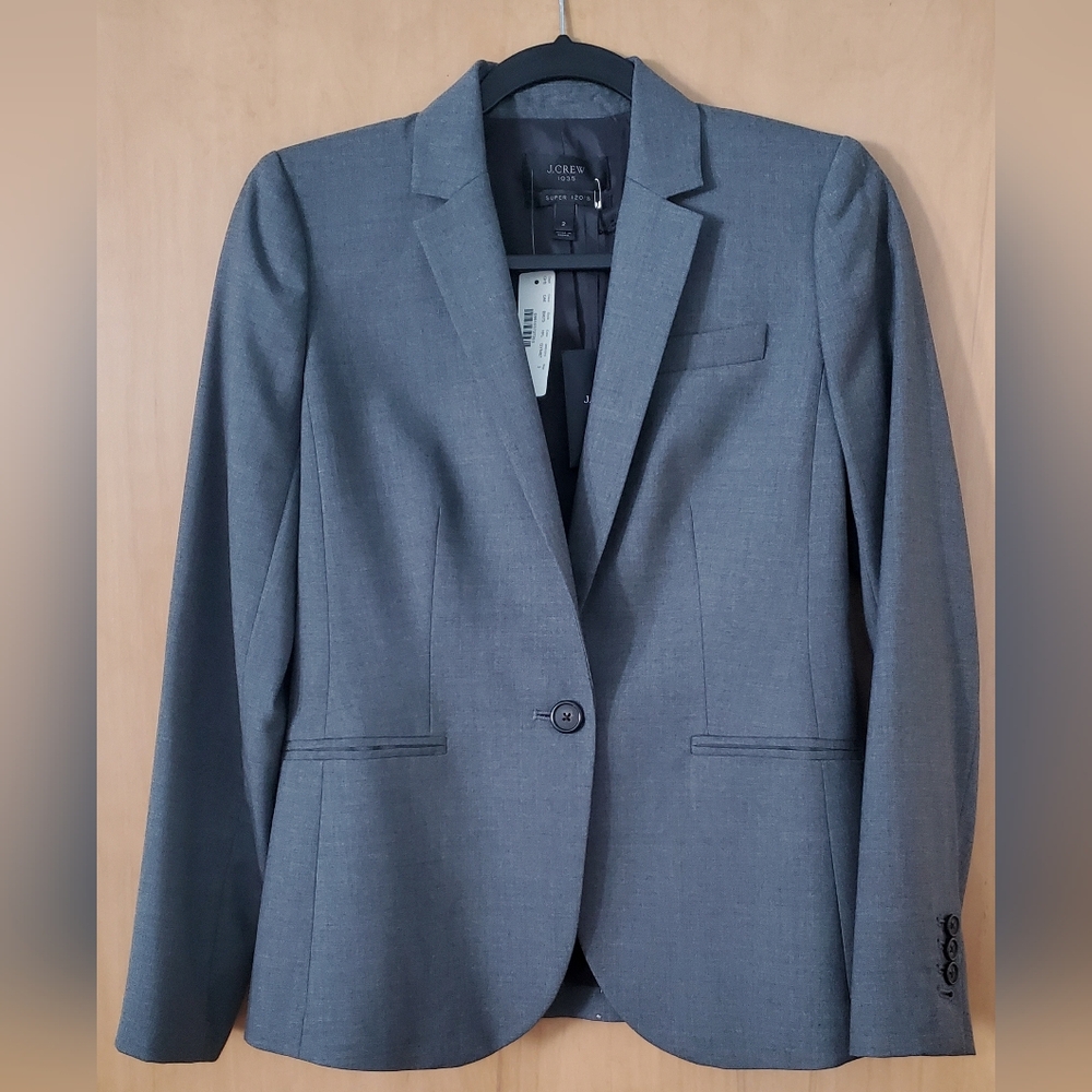 J. Crew Gray Women's Blazer Size 2 NWT